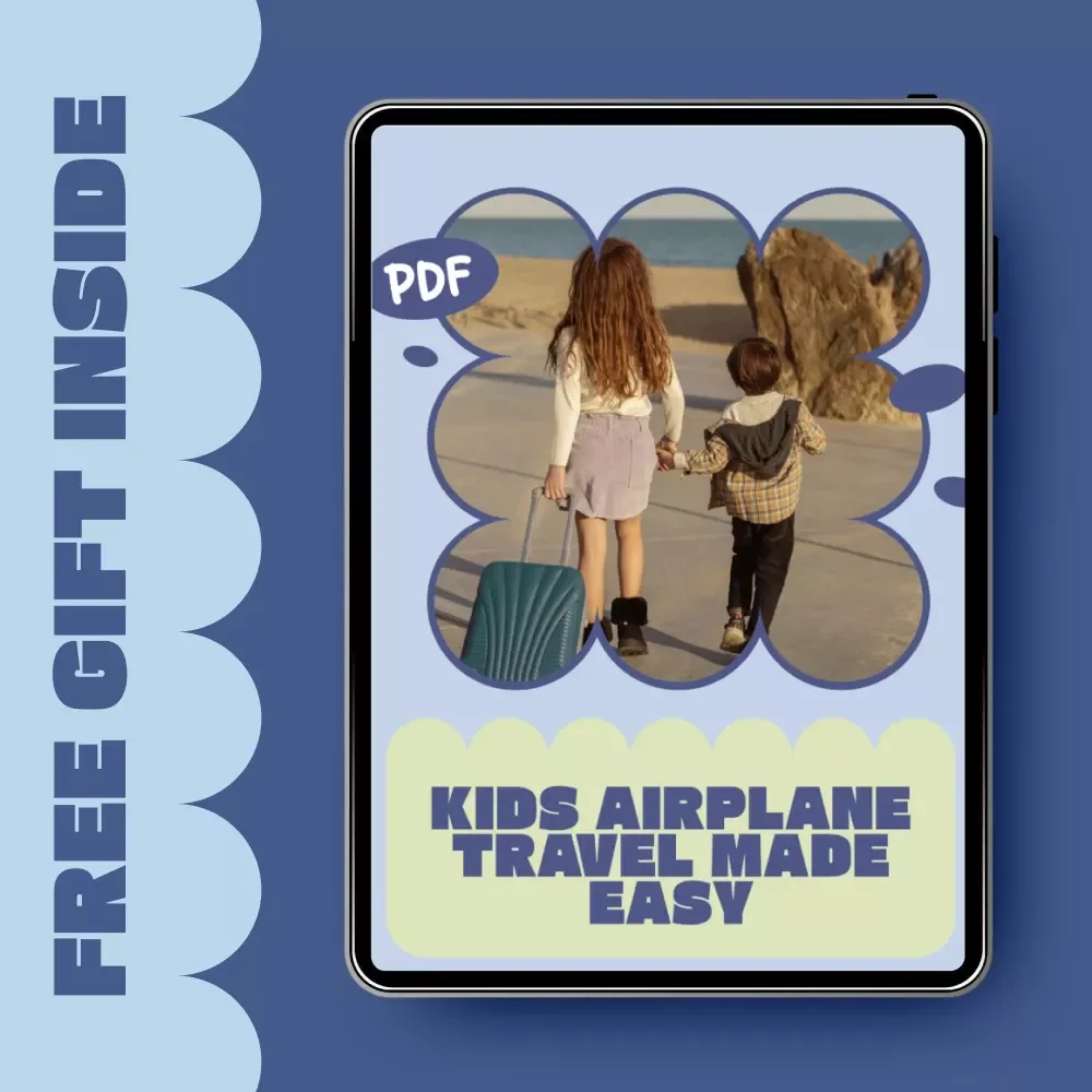 Kids Airplane Travel Made Easy – A Stress-Free Family Flight Guide with kids airplane travel tips, Packing Checklists & AI Travel Tools for Parents