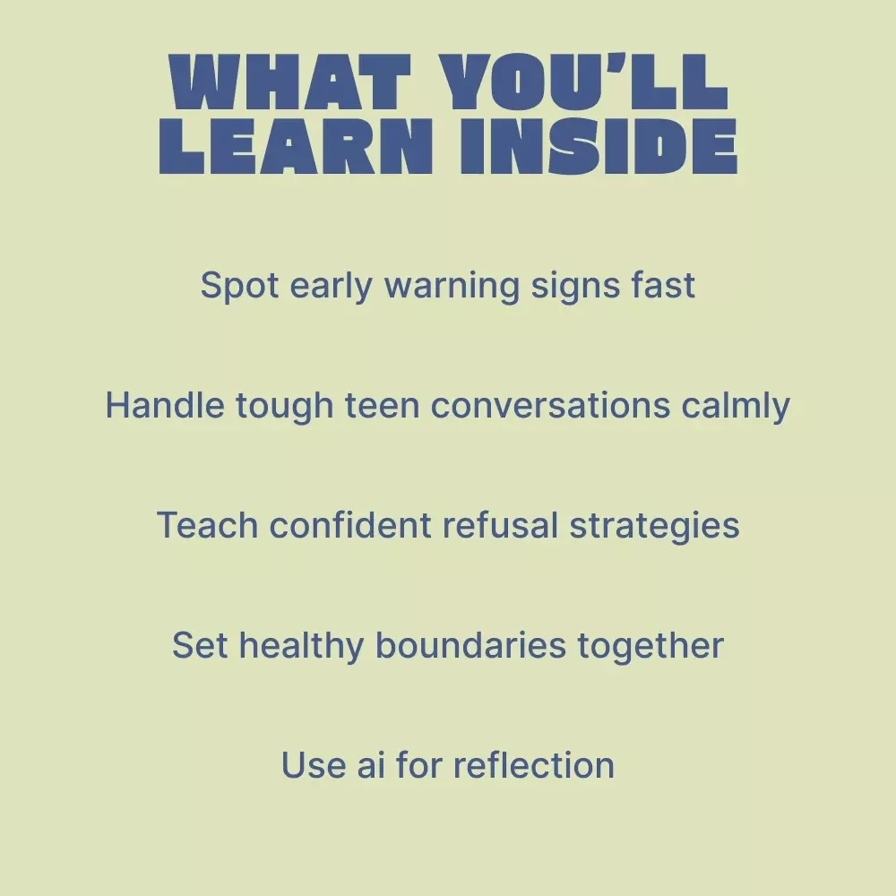 Navigating Peer Pressure: A Practical eBook for Parents on how to explain peer pressure to your teen, Building Confidence, Boundaries, and Smart Choices