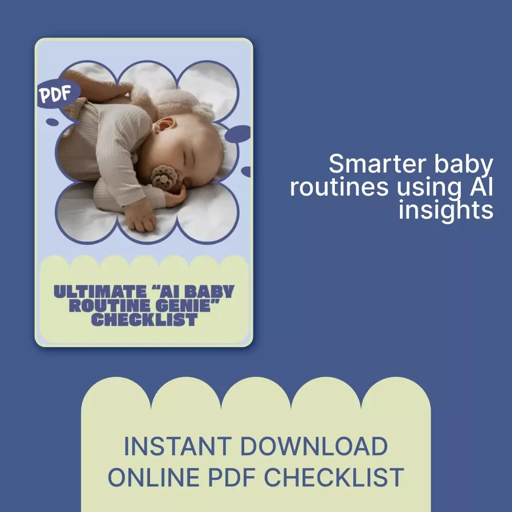 Ultimate “AI Baby Routine Genie” Checklist | Smart Baby Schedule Planner | Digital Download for AI baby routine suggestion tools