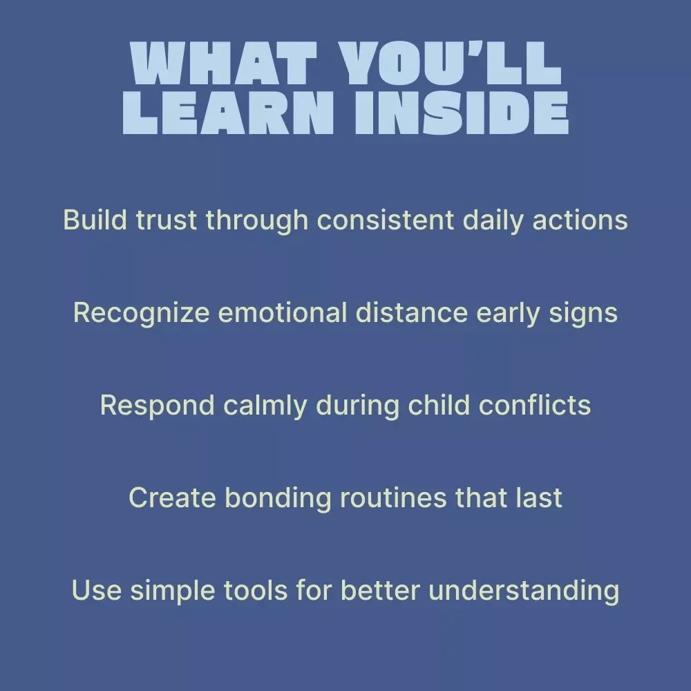 Rebuilding Emotional Connection with Your Child | Practical eBook Guide on how to rebuild emotional connection with child for Caring Parents
