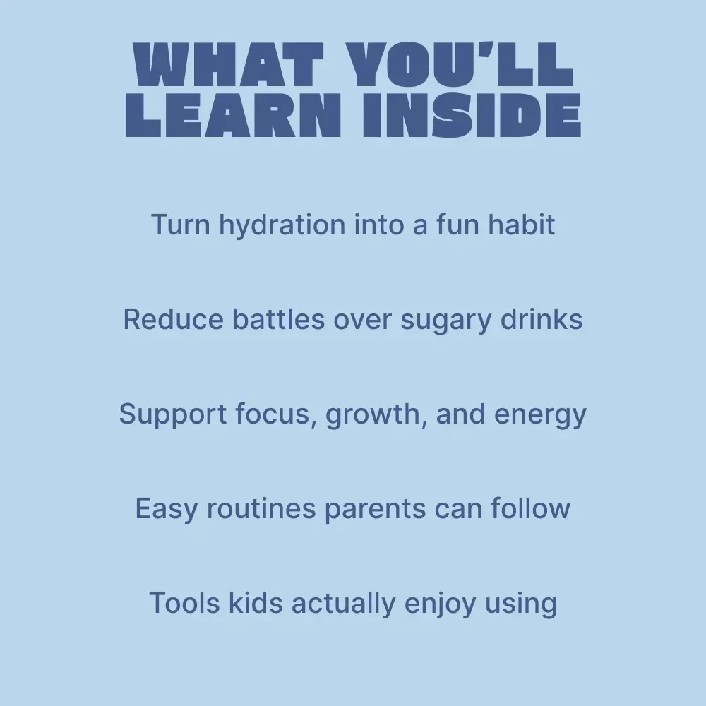 Sip Smart: Fun Ways to Help Your Child Drink More Water | Digital Parenting Guide | How to Help Child Drink More Water | Printable & Instant Download