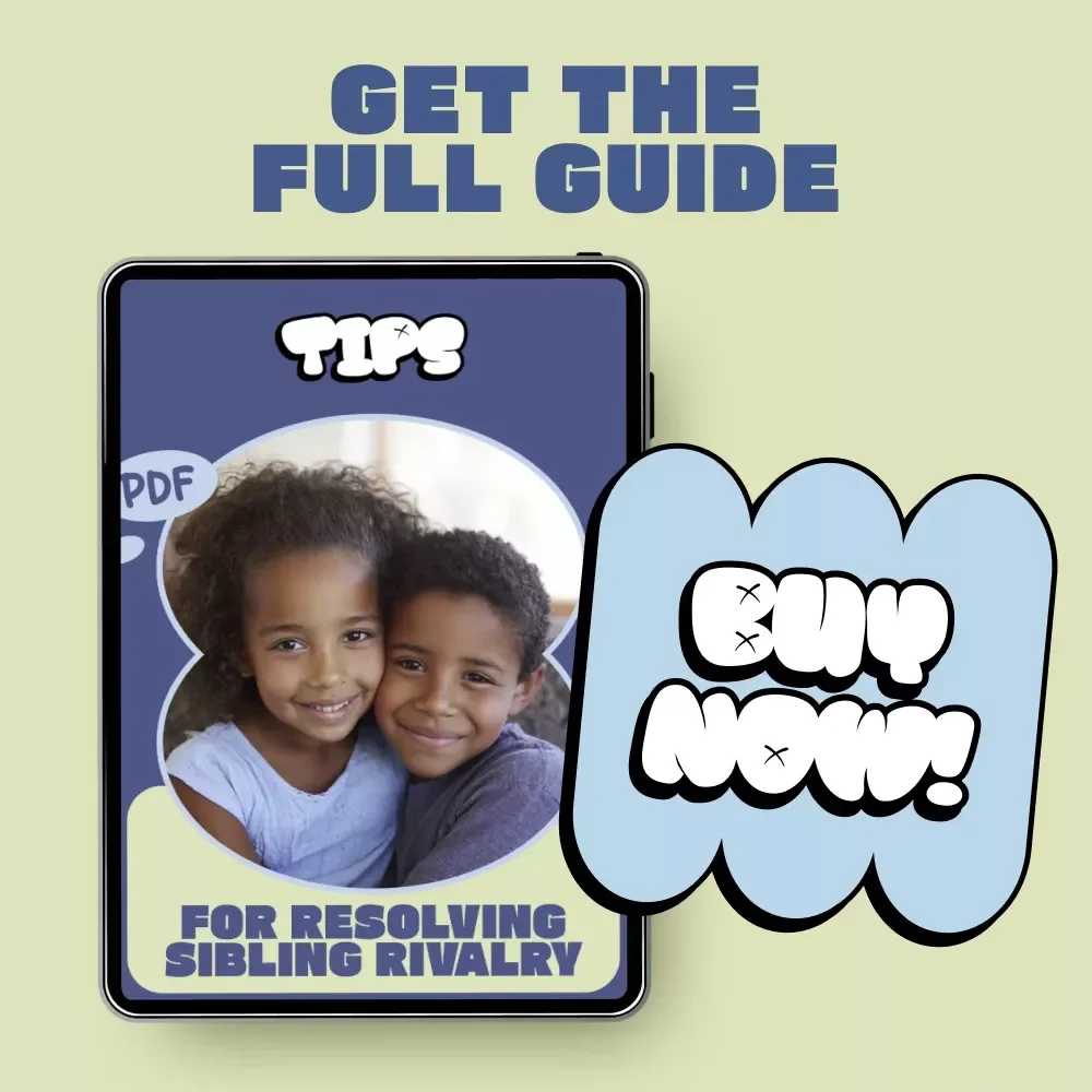 Tips for Resolving Sibling Rivalry – Practical Parent Guide with siblings rivalry resolution tips | Digital Download for Peaceful Homes