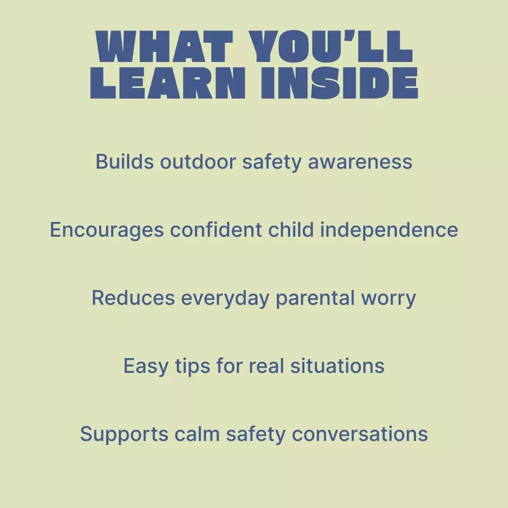 Keep Your Child Safe Outside the Home – Practical Parent Guide with Child Safety Outside Home Tips for Streets, Parks & Public Spaces