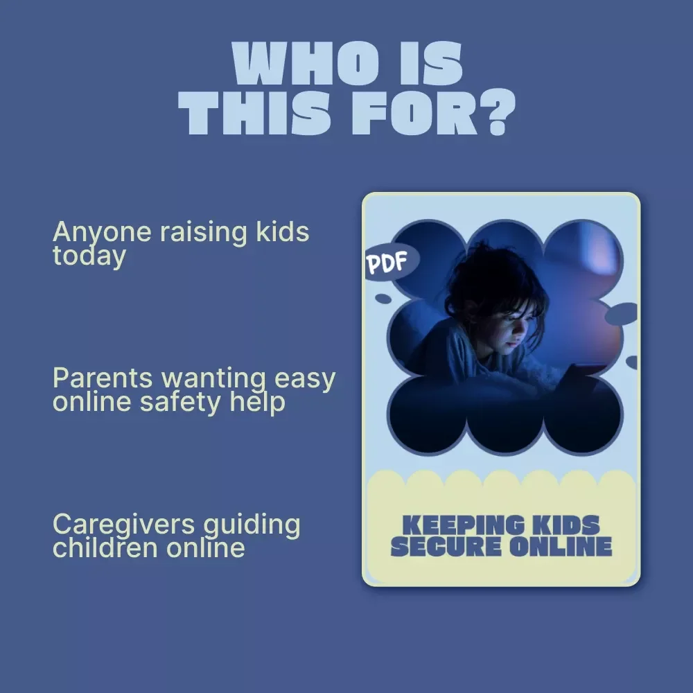 Keeping Kids Secure Online – Practical eBook Guide for Parents | Kids Online Safety Rules, Screen Time, Privacy & Cyber Safety
