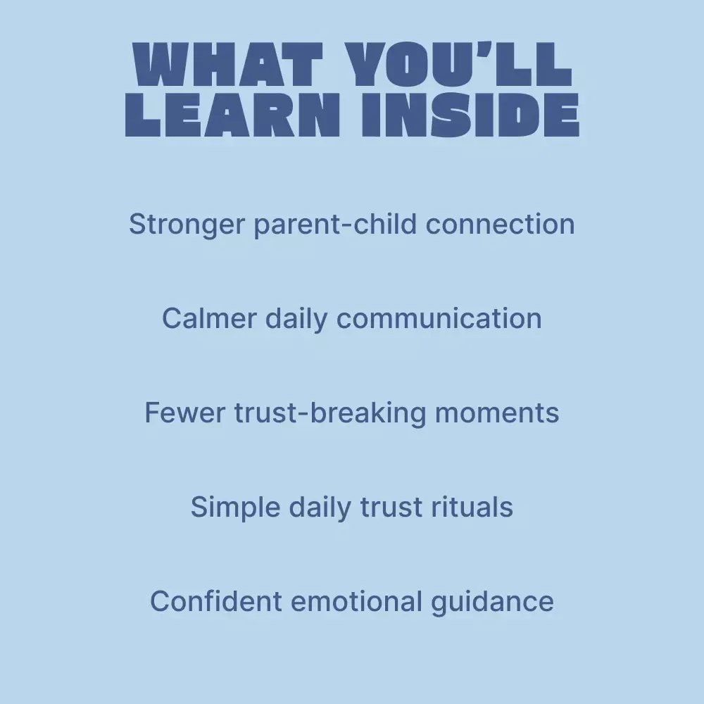 Building Trust with Your Child – Practical Parenting Guide on How Parents Build Emotional Trust, Emotional Safety & Strong Family Connection (Digital Download)