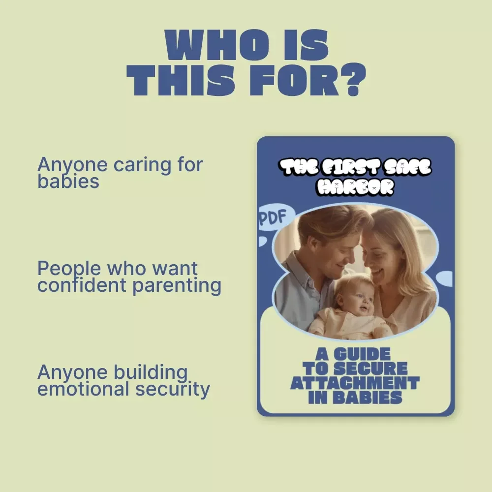 The First Safe Harbor: A Guide to Secure Attachment in Babies | Gentle Parenting Ebook for secure attachment for babies