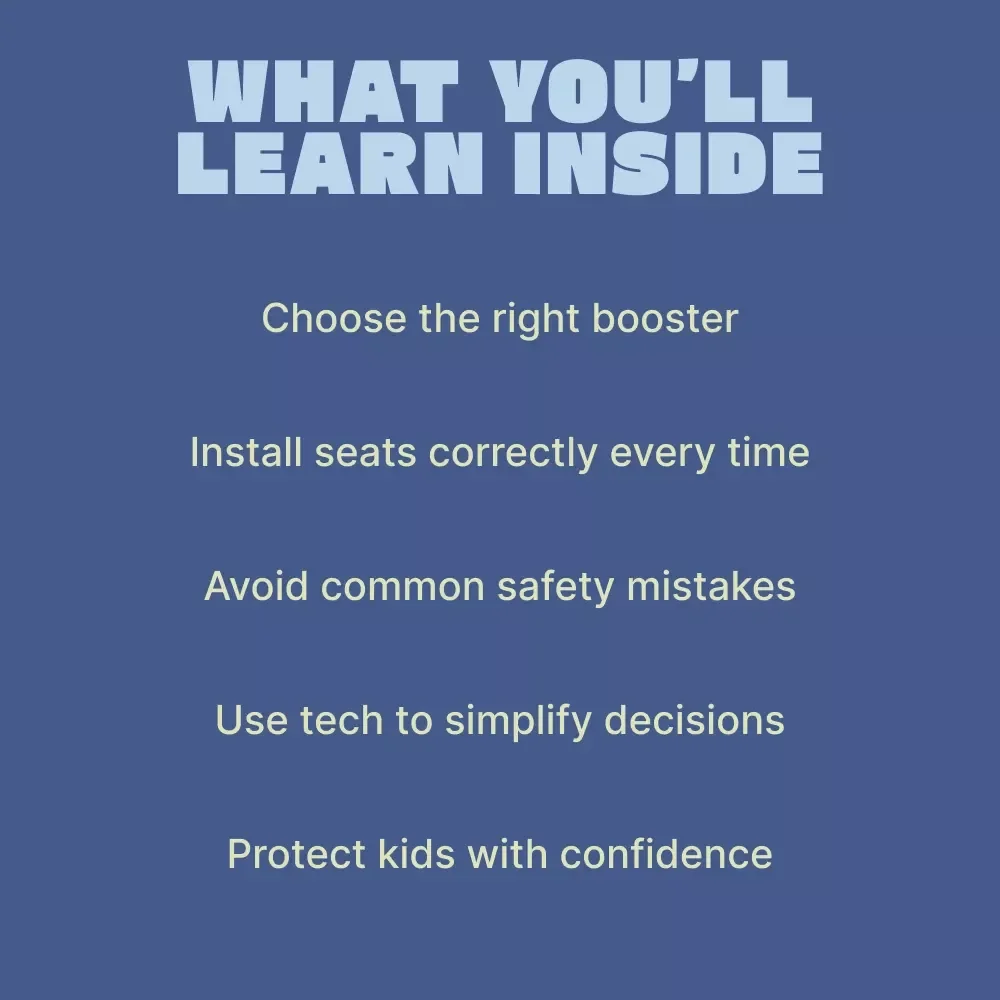 Your Parent’s Guide to Booster Seat Safety – Essential Child Booster Seat Safety Rules, Easy Digital Guide for Safe Car Travel
