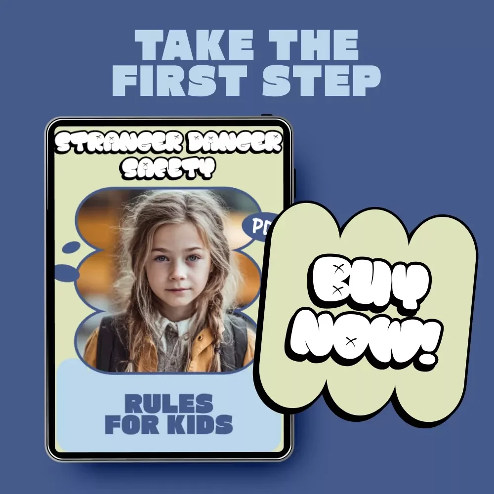 Stranger Danger Safety Rules for Kids – Child Stranger Danger Safety Rules Checklist, Printable Family Safety Guide for Parents & Caregivers