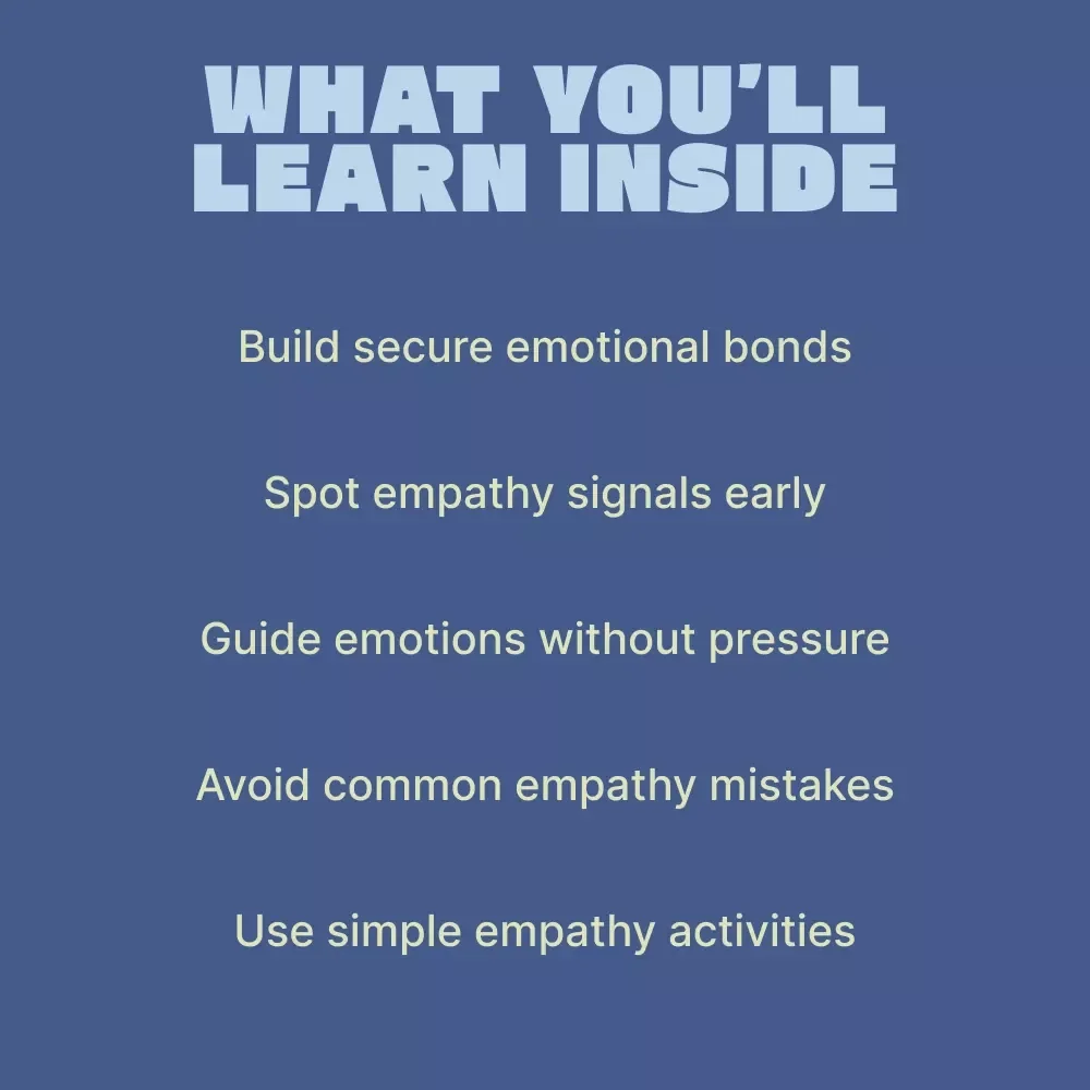 How Attachment Shapes Empathy in Kids | Ebook Guide Explaining how attachment affects empathy in kids | Parenting & Emotional Development Resource