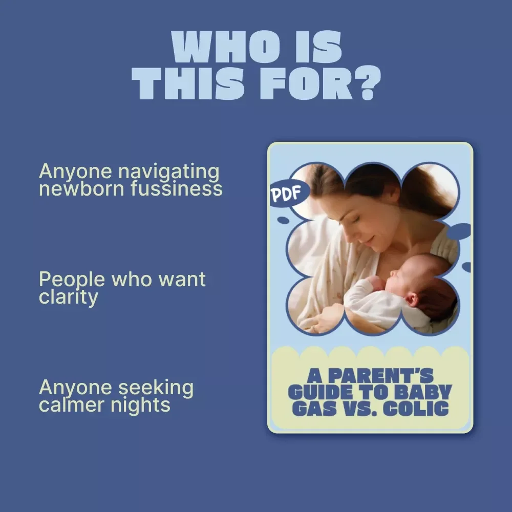 A Parent’s Guide to Baby Gas vs. Colic | Newborn Crying Solutions, Baby Gas vs Colic Symptoms Explained | Digital Parenting Guide