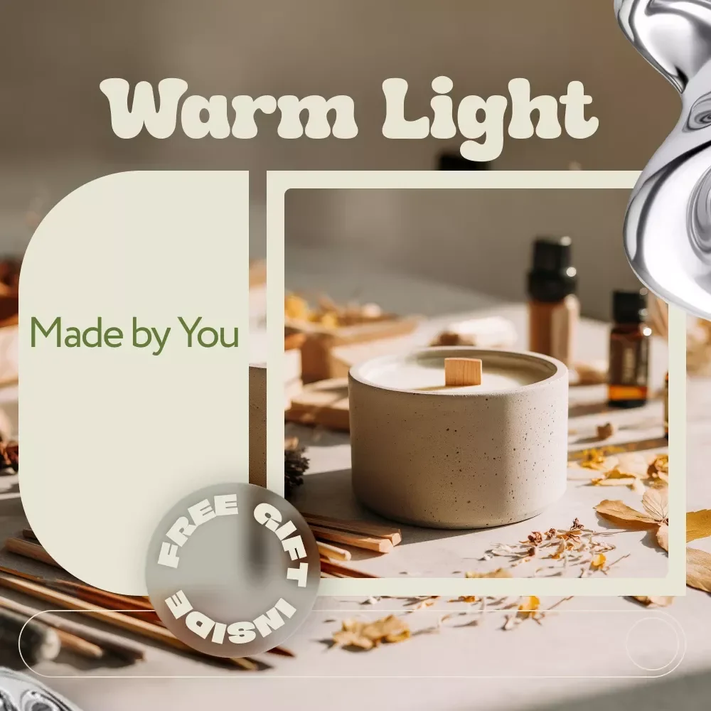 Warm Light Made by You – Beginner Candle Making Guide, eBook, Checklist, DIY Wax, Wicks, Fragrance Oils & Creative Candle Projects