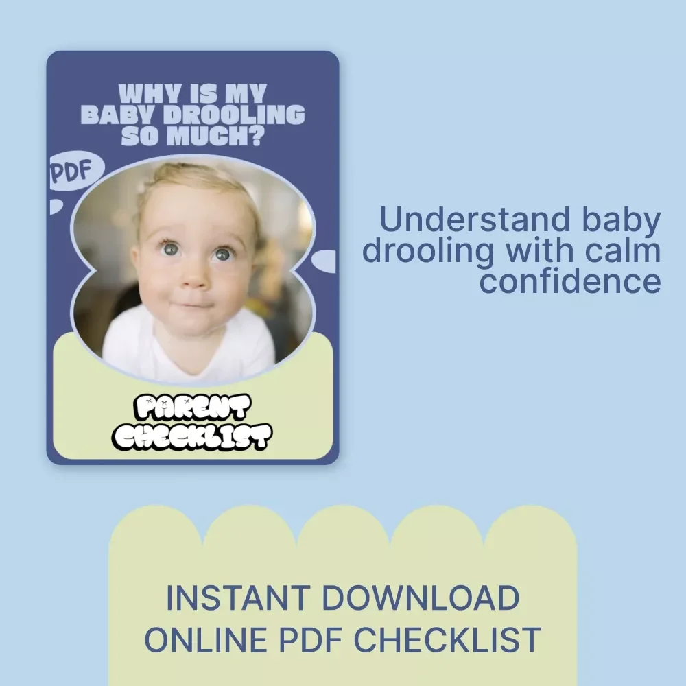 Why Is My Baby Drooling So Much? — Parent Checklist | Baby Drooling Guide | why baby drools so much Digital Download