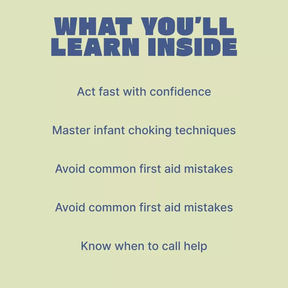 Baby Choking First Aid Made Simple – Infant Safety Ebook for Parents & Caregivers | Baby Choking First Aid Basics Guide