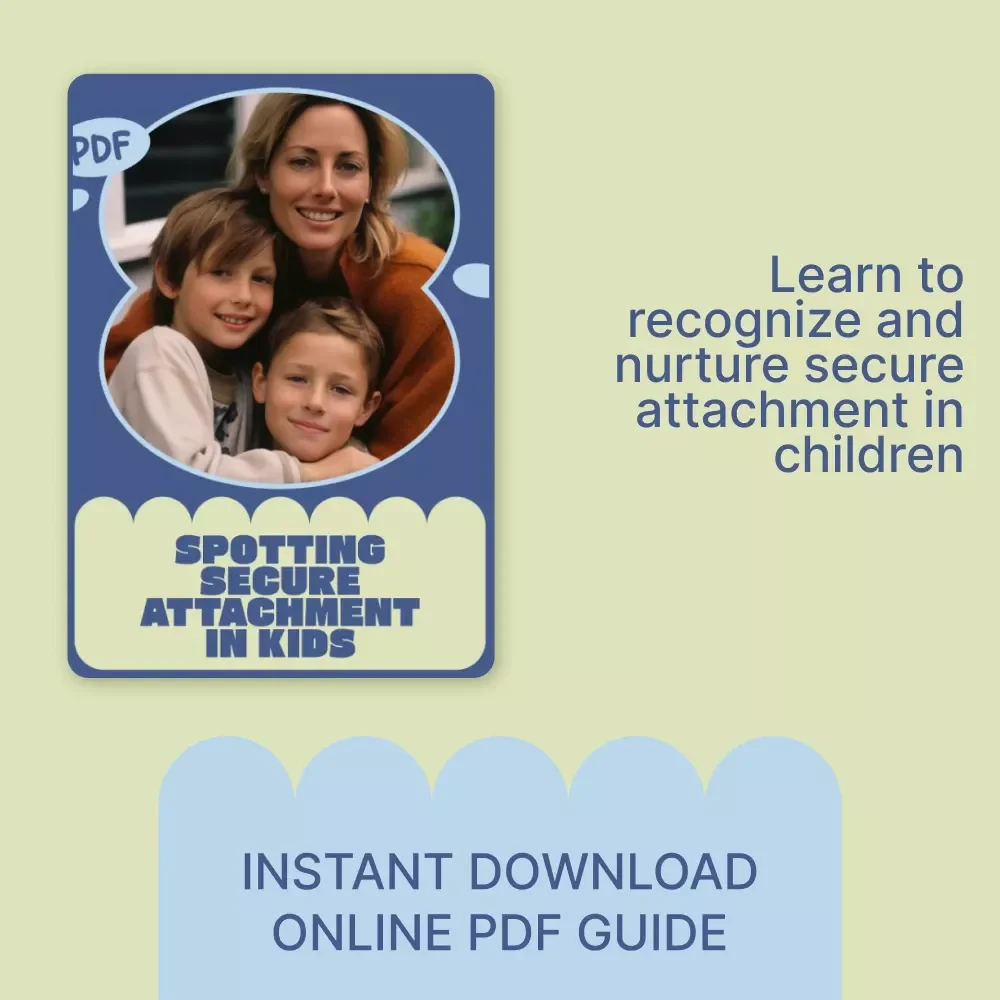Spotting Secure Attachment in Kids | Practical Parenting Guide to Understanding What Secure Attachment Looks Like in Kids | Digital Download
