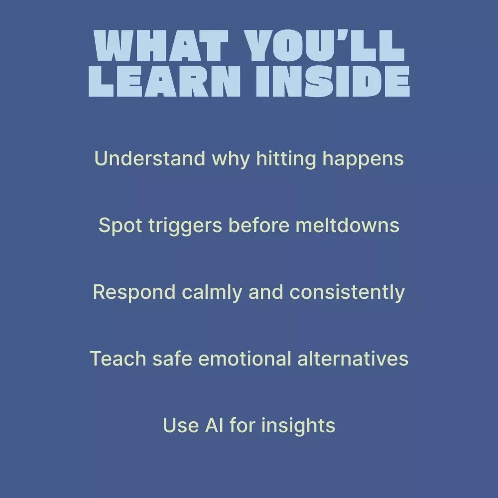 Managing Toddler Hitting Behavior – Practical Parenting eBook Guide for Understanding and Redirecting Toddlers Hitting Behavior