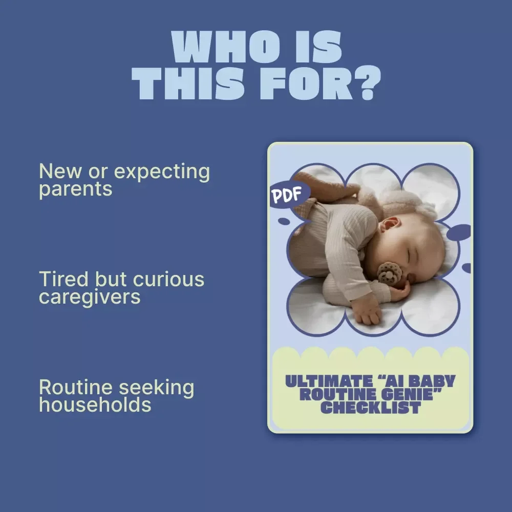 Ultimate “AI Baby Routine Genie” Checklist | Smart Baby Schedule Planner | Digital Download for AI baby routine suggestion tools