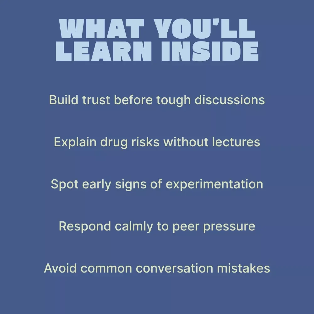 Talking to Teens About Drugs – Practical Parent Guide eBook on How to Talk to Teens About Drugs with Confidence