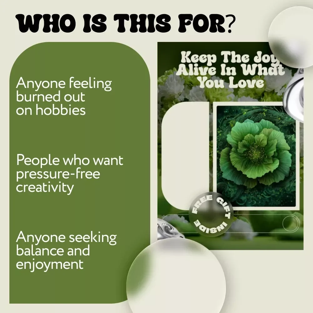 Keep the Joy Alive in What You Love – Ebook with Hobby Burnout Prevention Tips for Creatives & Passion Projects