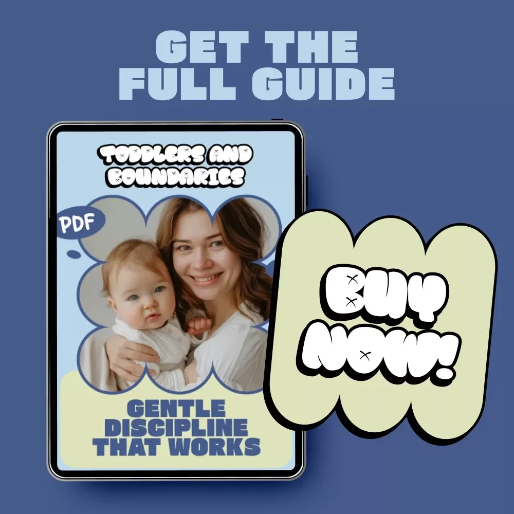 Toddlers and Boundaries: Gentle Discipline that Works | Parenting eBook Guide on what discipline style works for toddlers | Calm Tantrums & Build Cooperation