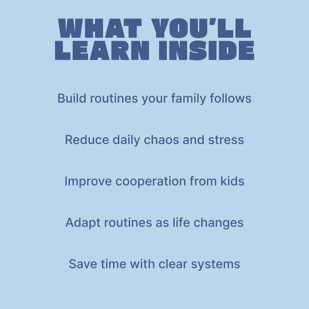 Strategies for Family Routines That Stick | Practical Guide on how to set family routines that stick | Simple Systems for Busy Parents & Kids