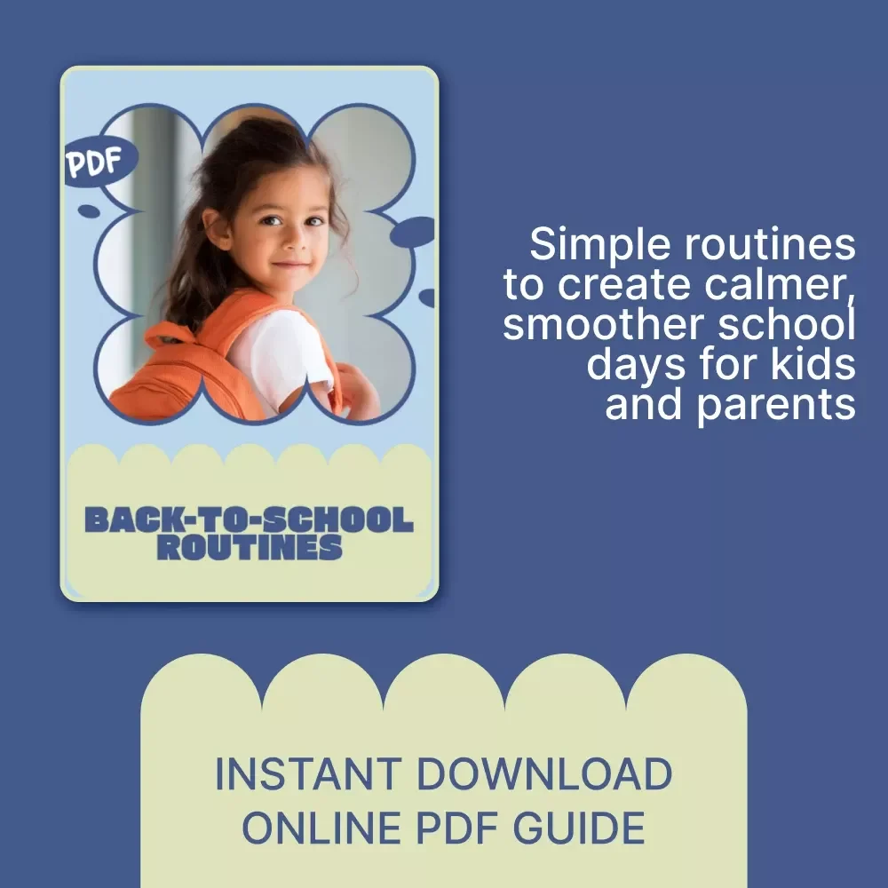Back-to-School Routines | Back to School Routine eBook for Kids & Parents | Daily Schedules, Morning & Bedtime Checklists, Homework Systems