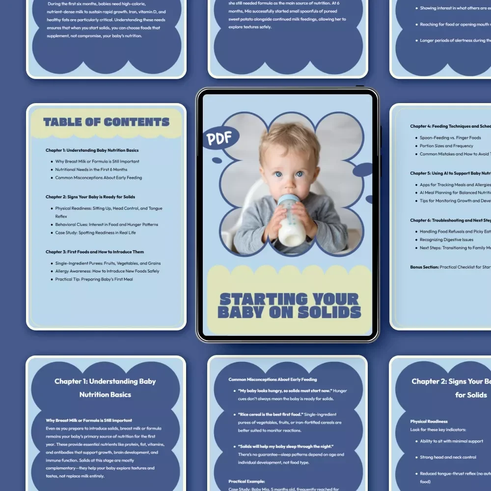 Starting Your Baby on Solids | Essential eBook Guide for New Parents on When to Start Baby Solids