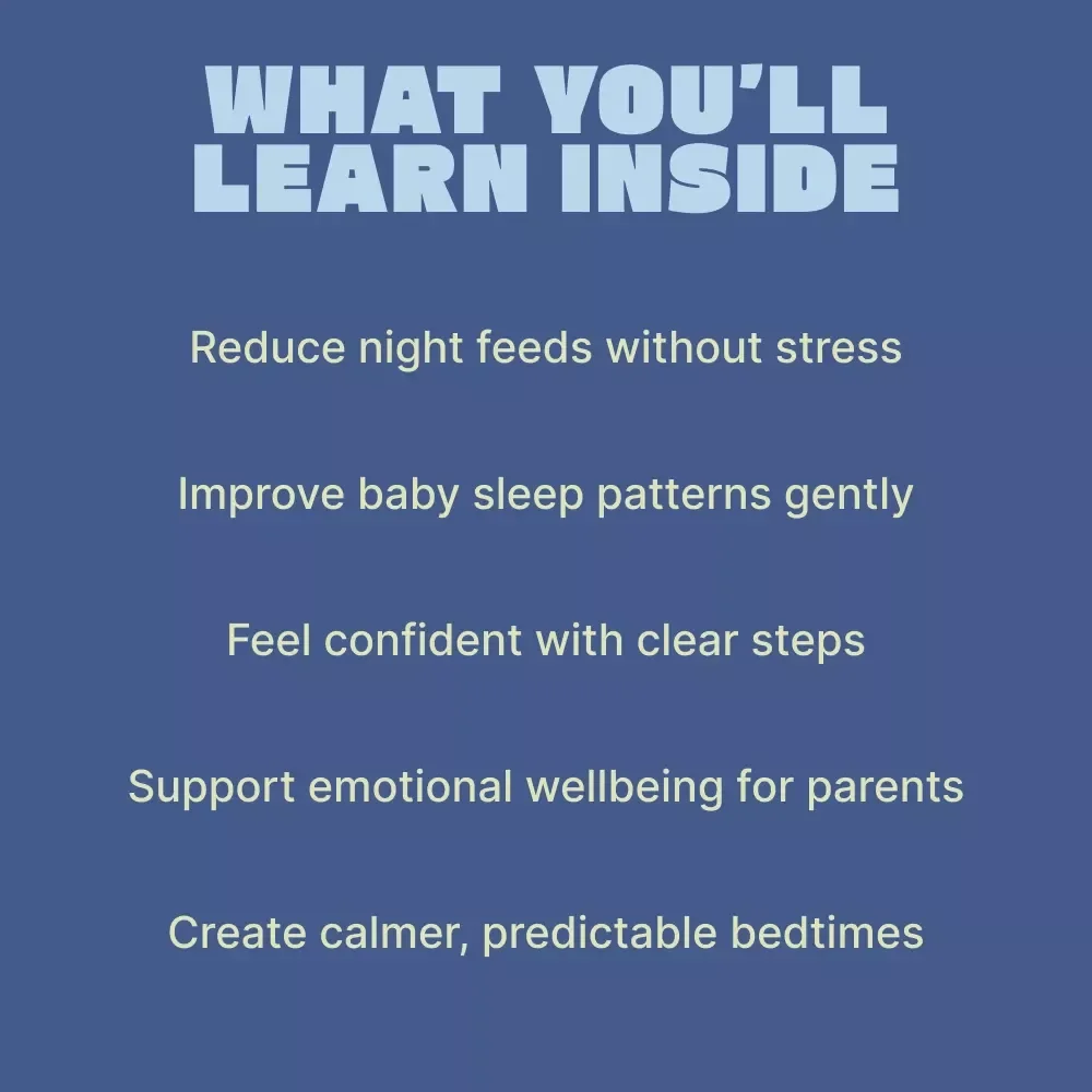 Stress-Free Night Weaning – Gentle Baby Sleep Guide, Night Feed Reduction eBook, Calm Bedtime Routine Checklist for Parents
