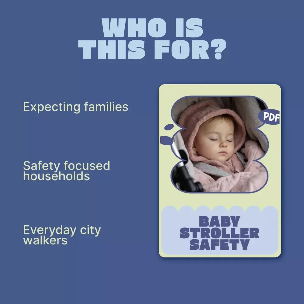 Baby Stroller Safety Guide – Essential Baby Stroller Safety Tips for New & Expecting Parents | Digital Download