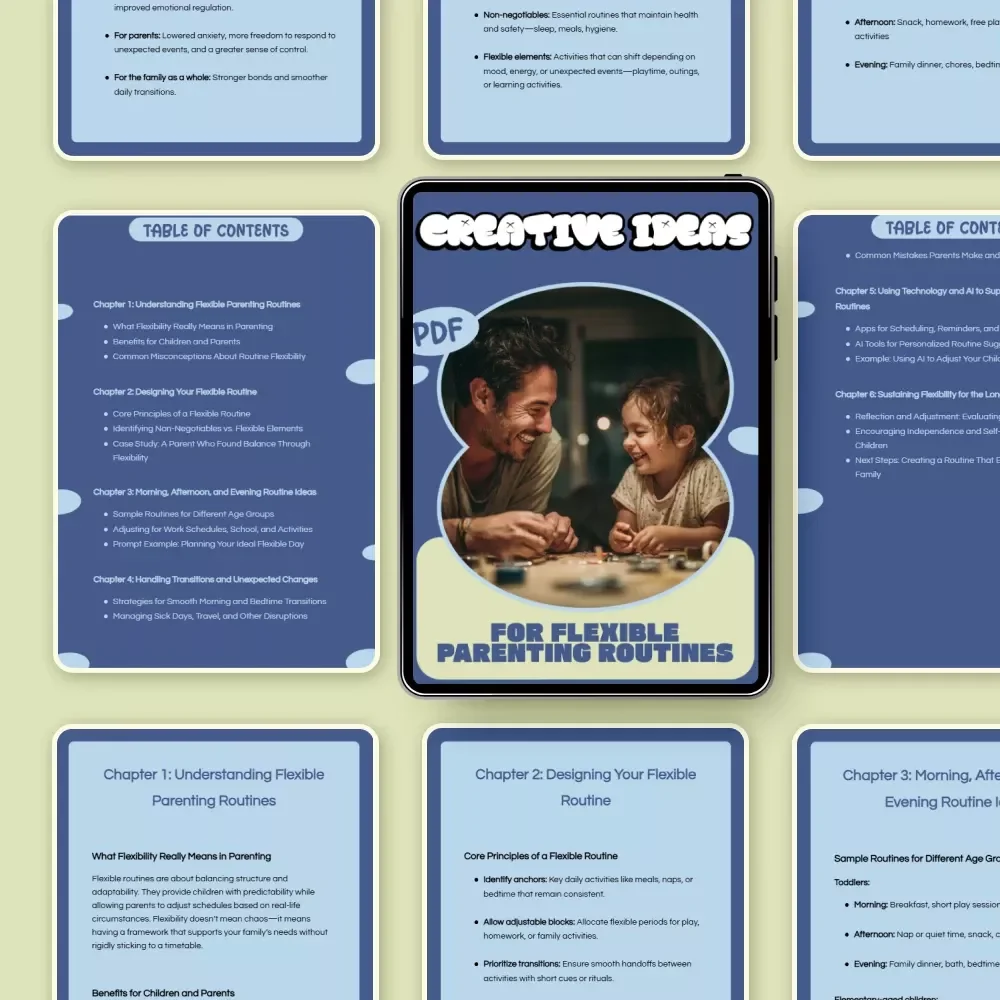 Creative Ideas for Flexible Parenting Routines – Practical ebook with Flexible Parenting Routines Ideas for Balanced Family Schedules