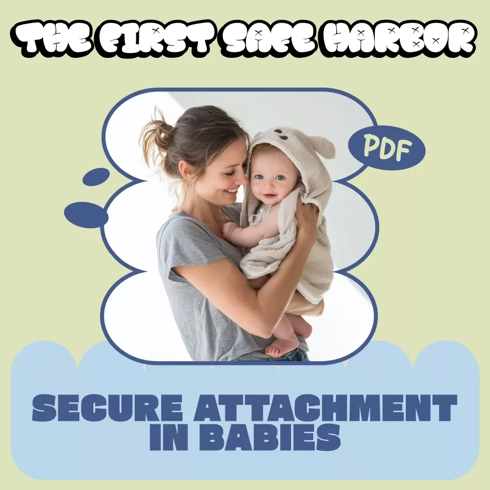 The First Safe Harbor: A Guide to Secure Attachment in Babies | Gentle Parenting Ebook for secure attachment for babies