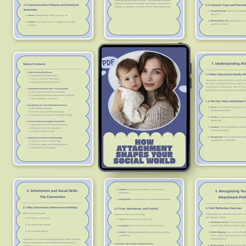How Attachment Shapes Your Social World – A Practical eBook on How Attachment Affects Social Skills, Friendships, Communication & Emotional Connection