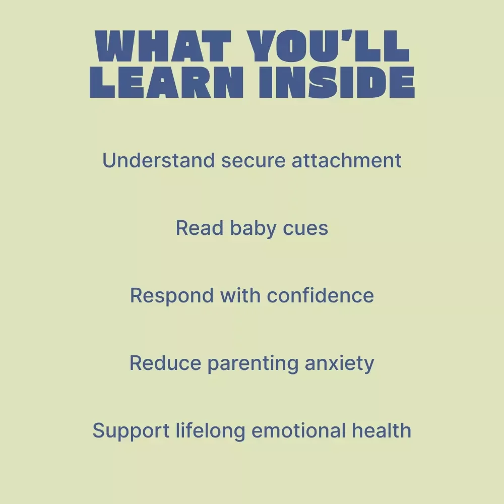 The First Safe Harbor: A Guide to Secure Attachment in Babies | Gentle Parenting Ebook for secure attachment for babies