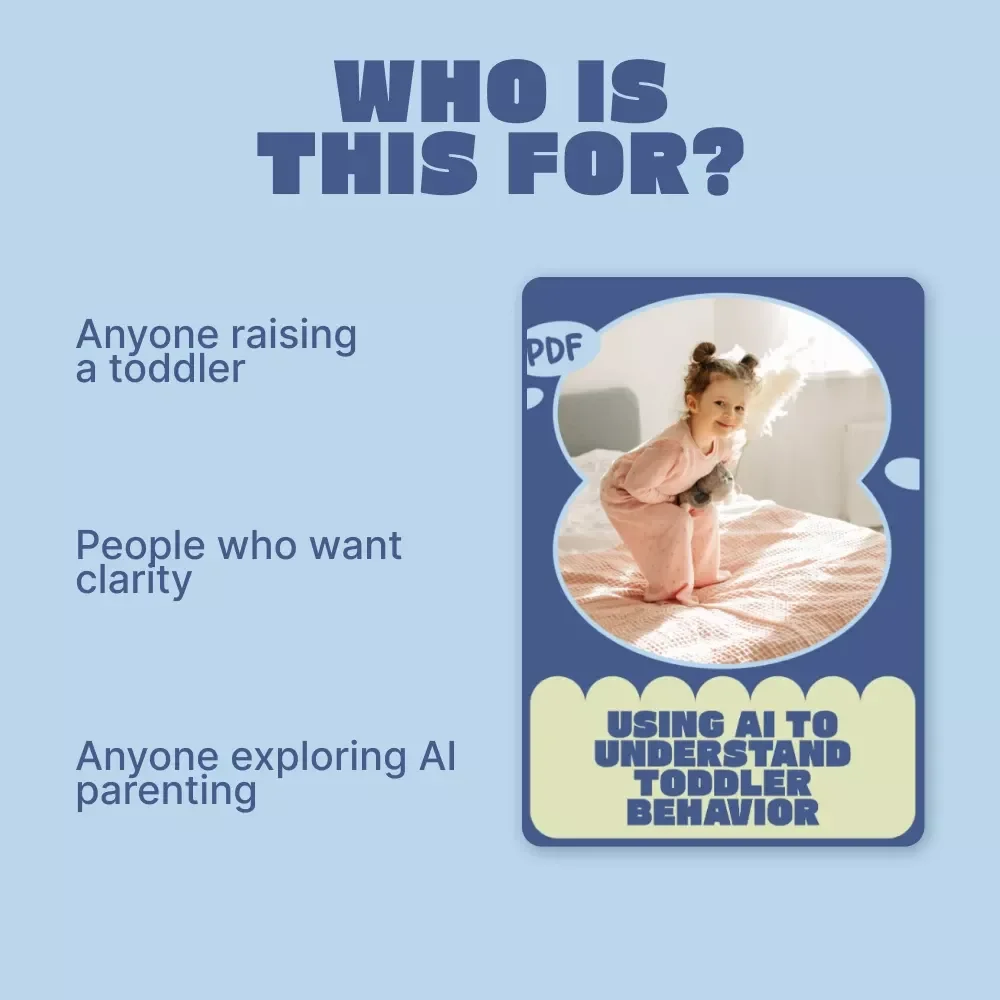 Using AI to Understand Toddler Behavior | Practical Parenting eBook for AI for toddler behavior tracking, Routines, Sleep & Emotional Development