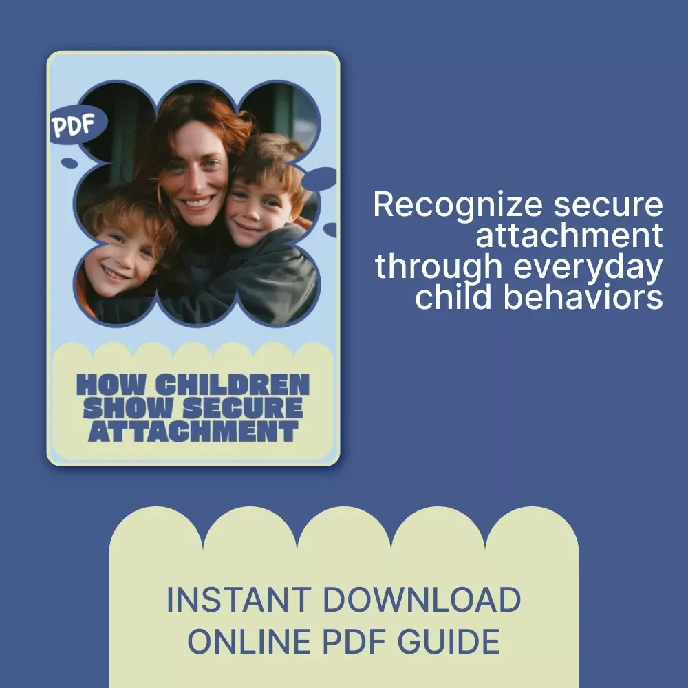 How Children Show Secure Attachment | Parenting & Child Development Guide on Ways Children Show Attachment Security | Digital Download