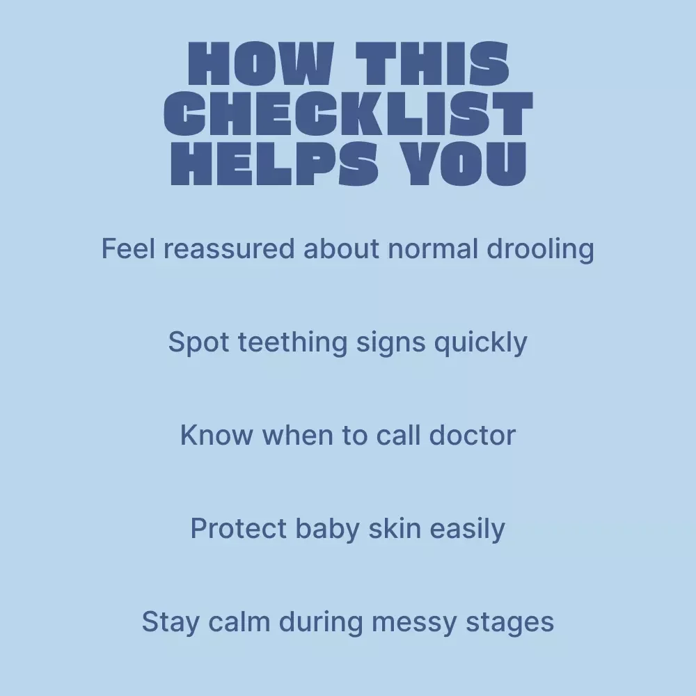 Why Is My Baby Drooling So Much? — Parent Checklist | Baby Drooling Guide | why baby drools so much Digital Download