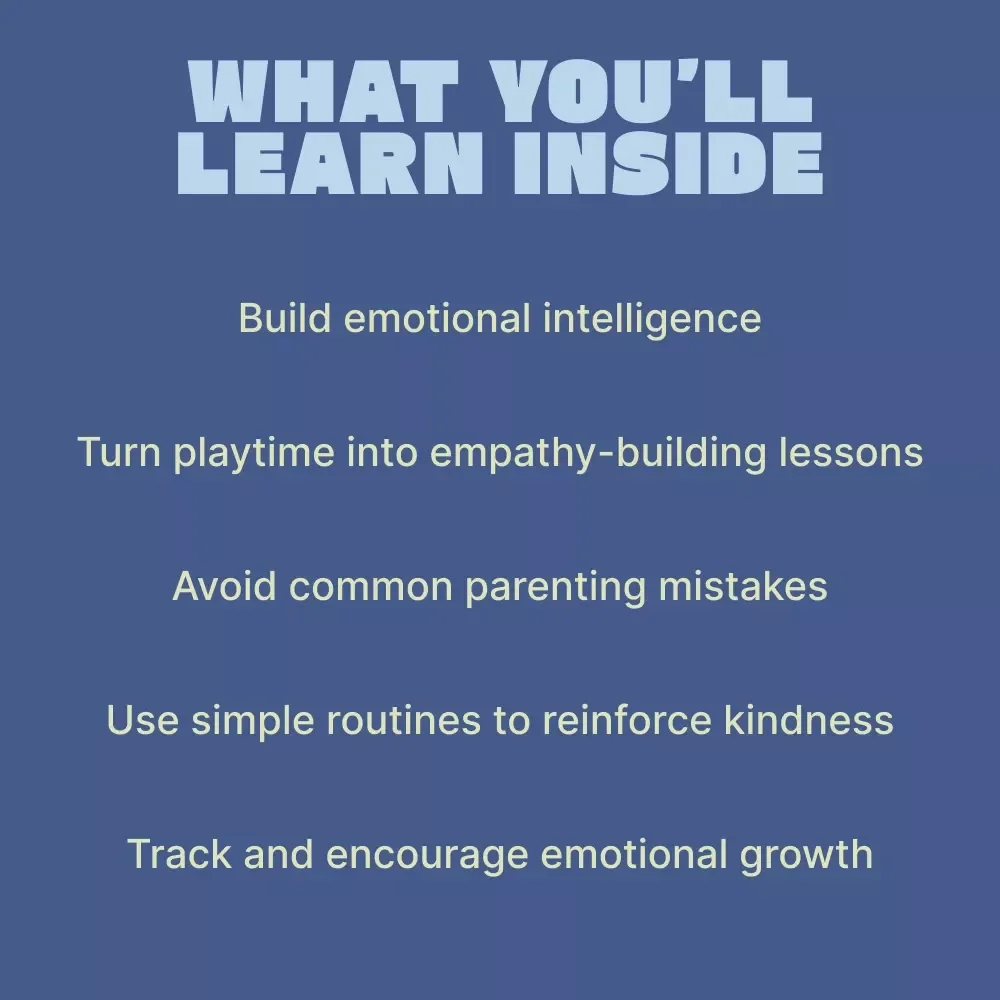 Teaching Empathy to Toddlers – Gentle Parenting Guide, Empathy Development eBook, Emotional Intelligence Checklist for Ages 1–4
