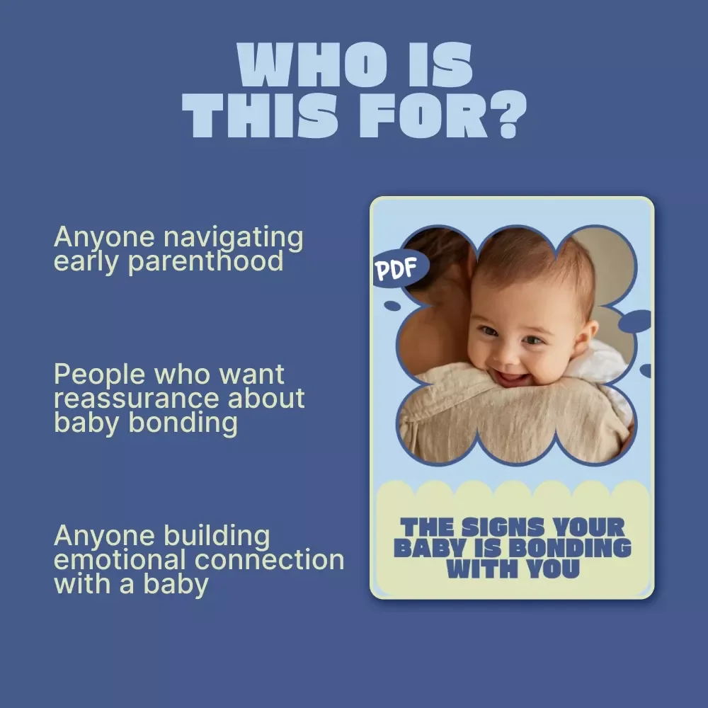 The Signs Your Baby Is Bonding With You – Baby Bonding Signs Guide, Parent Infant Attachment eBook, New Parent Emotional Connection Checklist