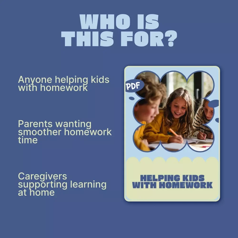 Helping Kids with Homework – Printable Checklist for Parents | Simple Daily System on how to help kids with homework