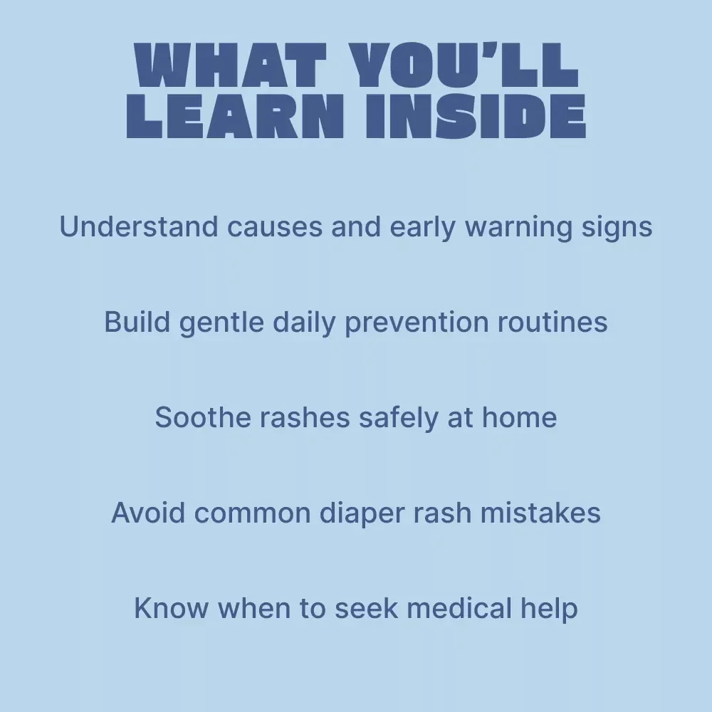A Parent’s Friendly Guide to Diaper Rash Care – Gentle Baby Diaper Rash Care eBook for New & Busy Parents