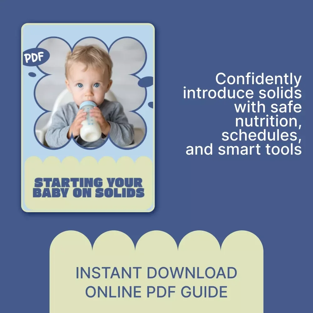 Starting Your Baby on Solids | Essential eBook Guide for New Parents on When to Start Baby Solids