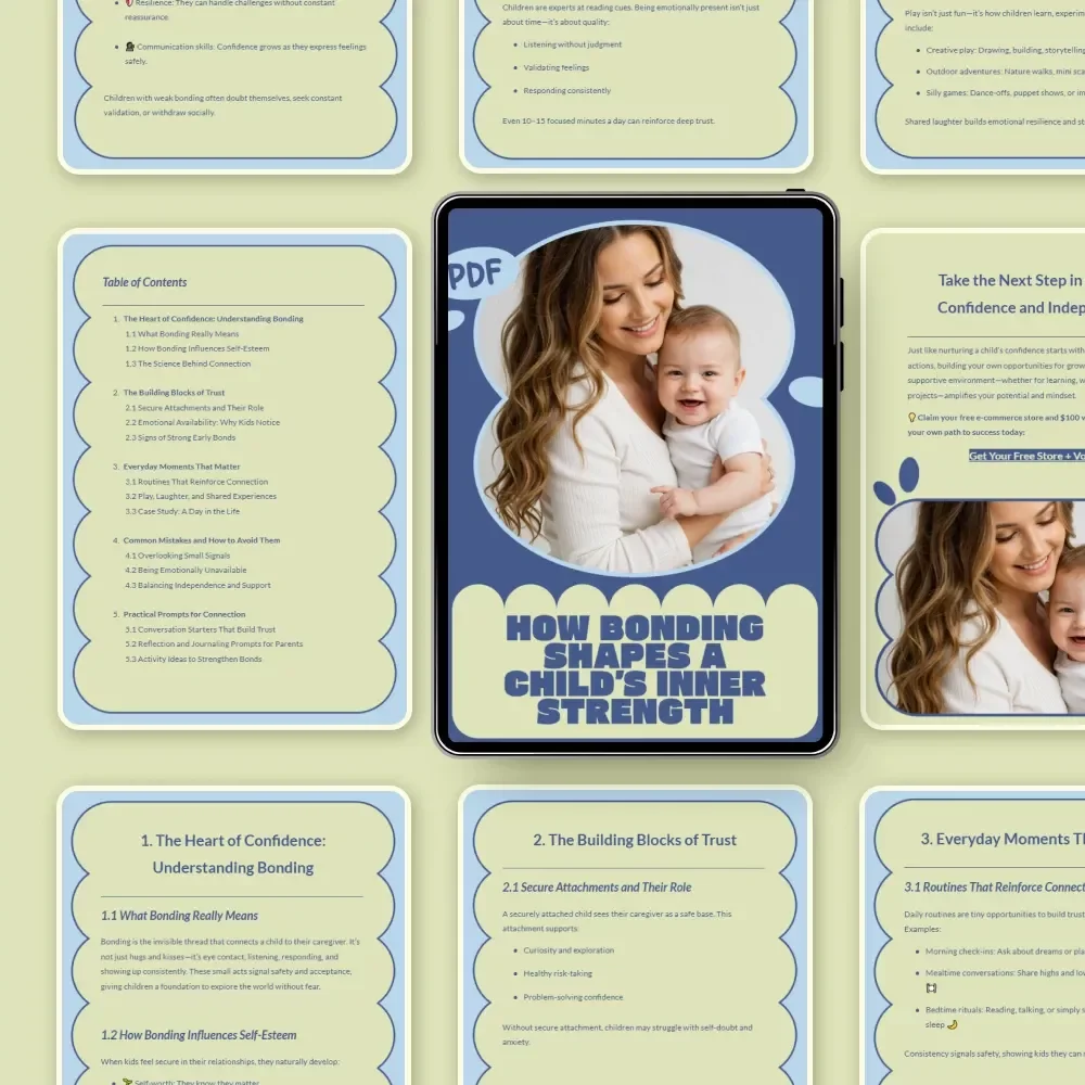 How Bonding Shapes a Child’s Inner Strength | Parenting Ebook Guide