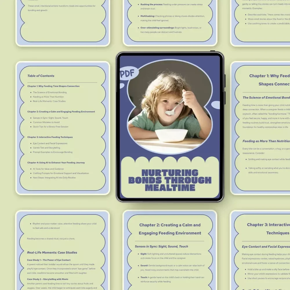 Nurturing Bonds Through Mealtime – Emotional Bonding During Feeding Time | Digital eBook Guide for Parents & Caregivers