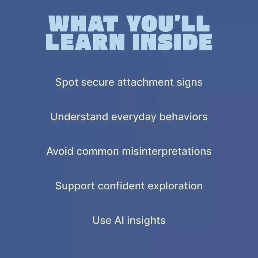 How Children Show Secure Attachment | Parenting & Child Development Guide on Ways Children Show Attachment Security | Digital Download