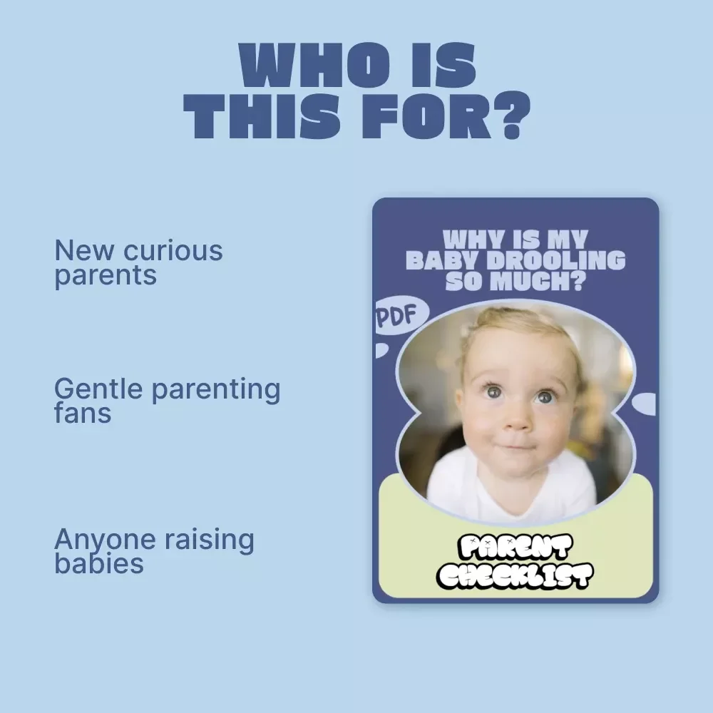 Why Is My Baby Drooling So Much? — Parent Checklist | Baby Drooling Guide | why baby drools so much Digital Download