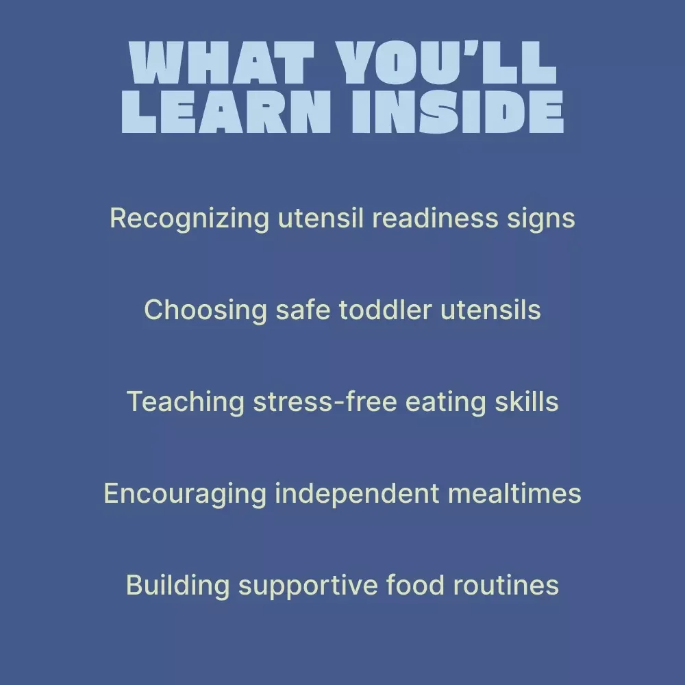 Introducing Utensils to Toddlers – A Parent-Friendly Guide on when to introduce utensils to toddlers for Confident, Mess-Free Mealtimes