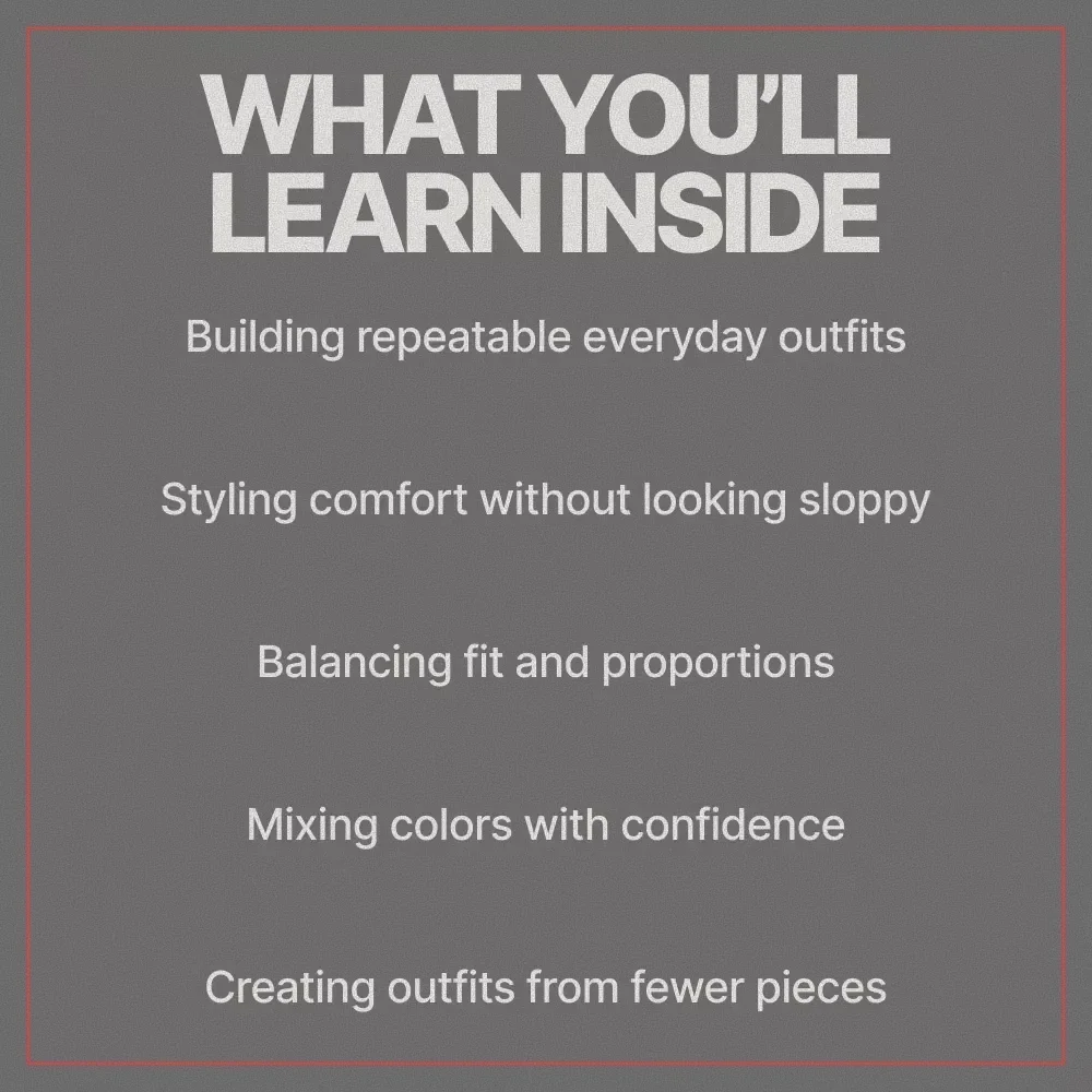Everyday Streetwear That Actually Works | Streetwear Outfit Ideas for Everyday | Practical Style Guide eBook