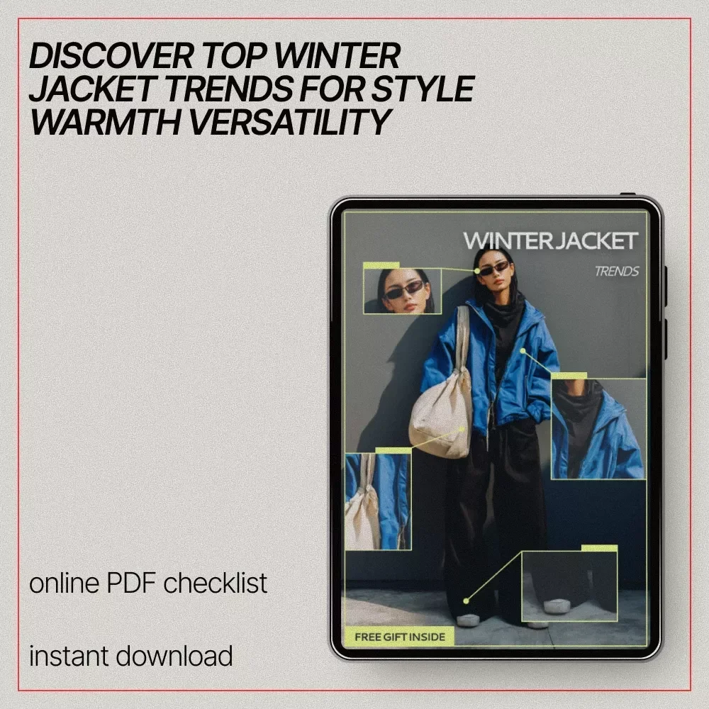 Winter Jacket Trends Checklist | Digital Download Fashion Guide | Winter Jacket Trends Style Planner & Shopping Companion