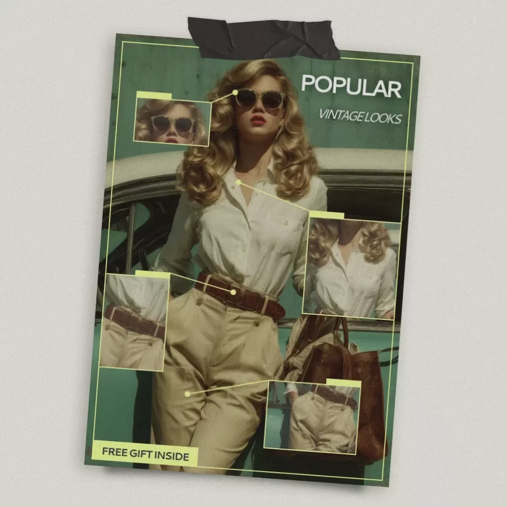 Popular Vintage Looks – A Style Guide Answering what vintage looks are popular | Retro Fashion, Home Decor & AI Inspiration Download