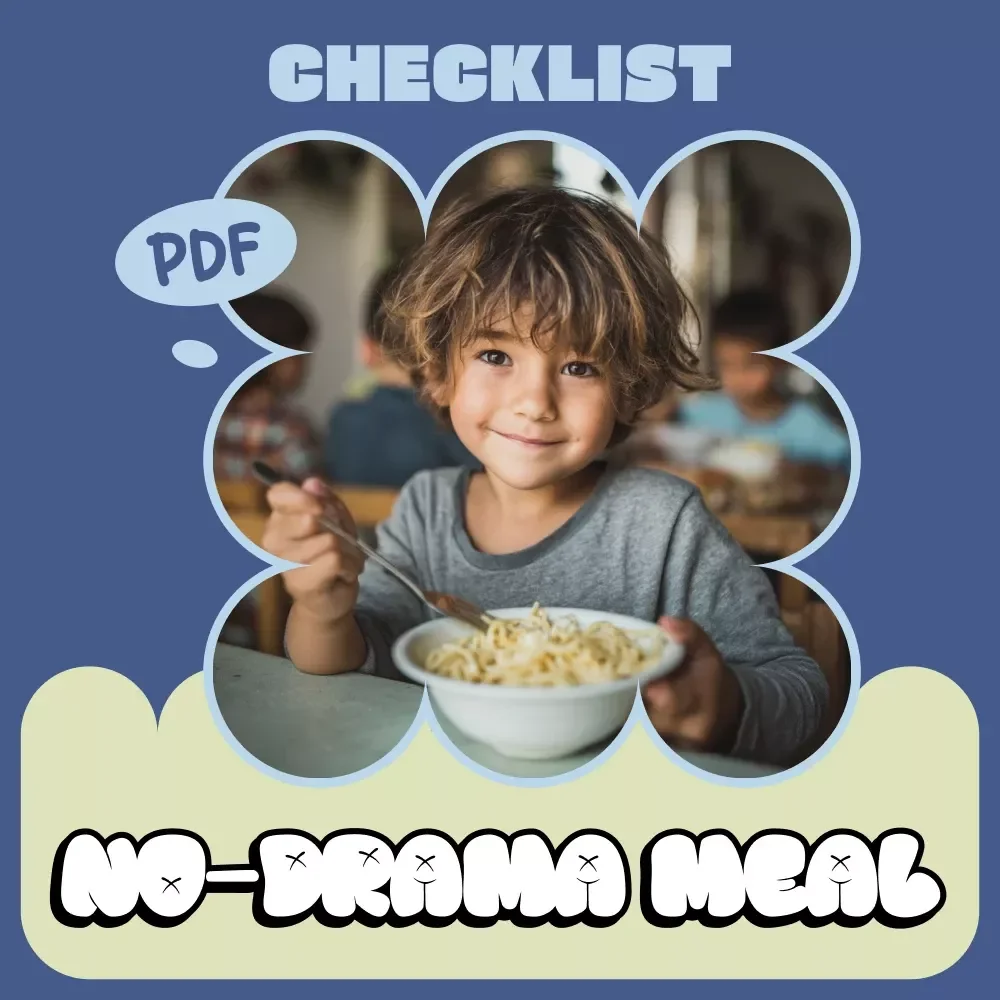 The No-Drama Meal Checklist for Picky Eaters | Printable Checklist for Stress-Free Family Dinners & Easy Meal Ideas for Picky Eaters