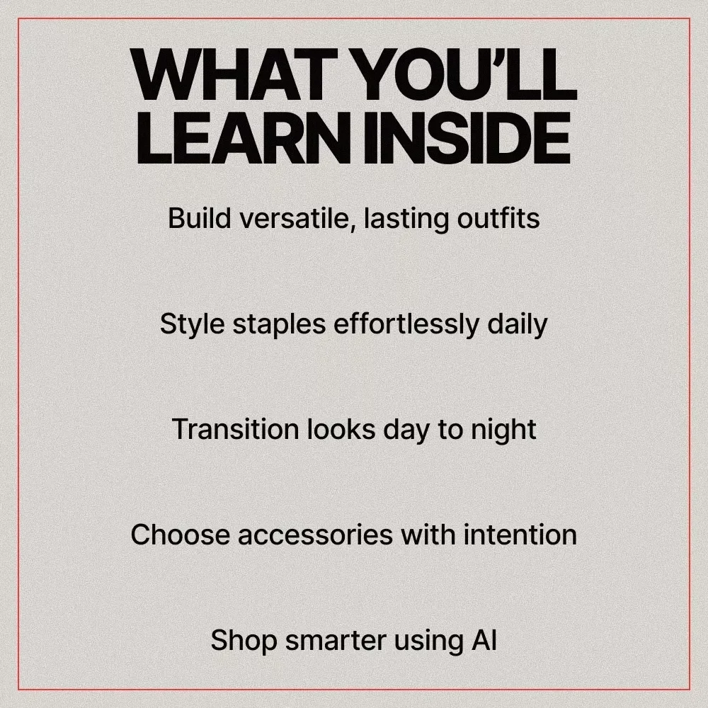 Timeless Outfits That Never Go Out of Style | Classic Wardrobe Staples Ebook | Effortless, Sustainable Fashion Guide